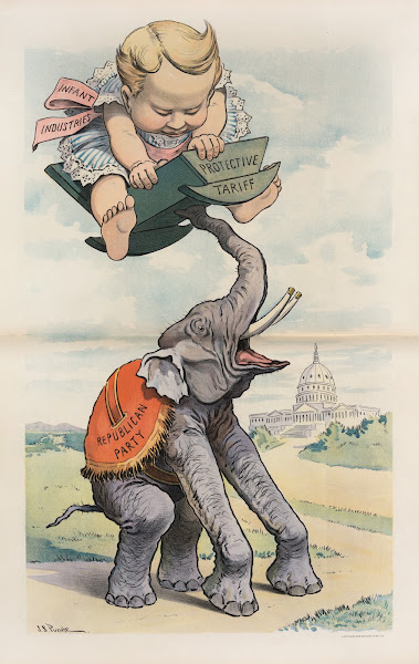 The Republican elephant and his growing burden 1902