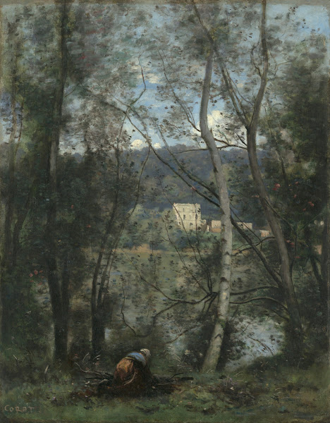 A Woman Gathering Faggots at Ville dAvray ca 187174