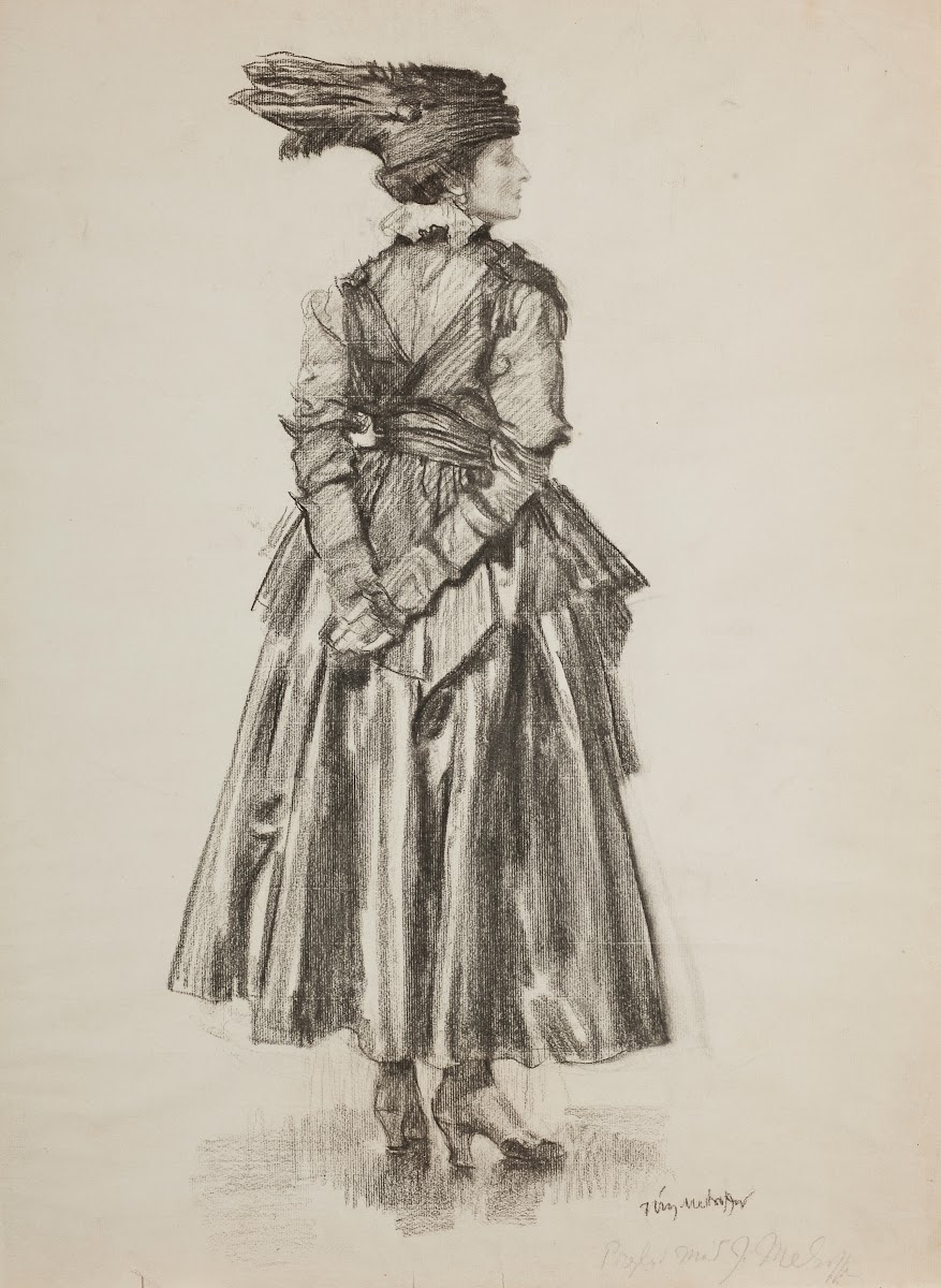 Study VI Portrait of the artists wife from the Revue mods series 1915 1923