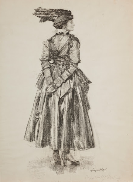 Study VI Portrait of the artists wife from the Revue mods series 1915 1923