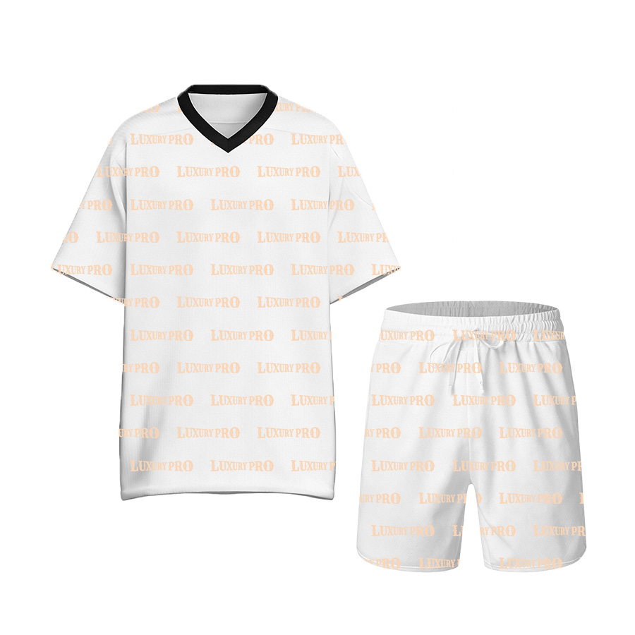 Plain Football Jersey+Plain Basketball Shorts