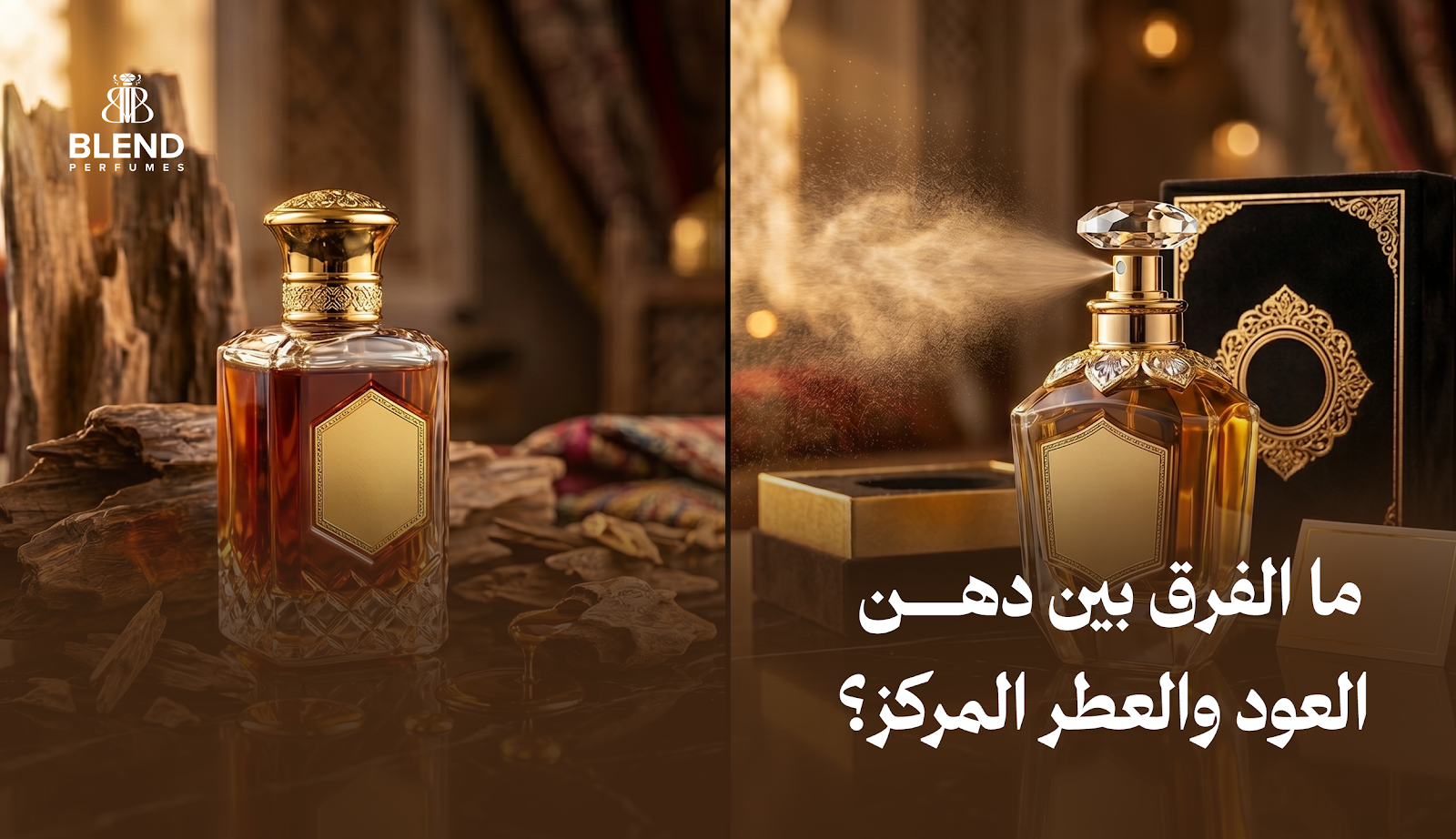 ما الفرق بين دهن العود والعطر المركز؟