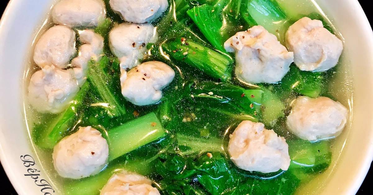 Canh Cải Bẹ Xanh Nấu Mọc