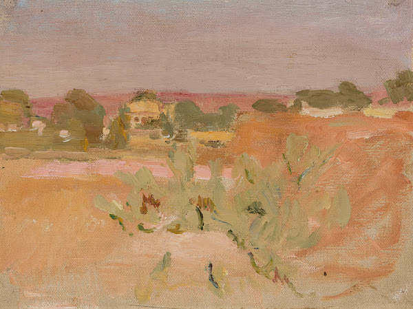 Pink landscape with cactuses From the journey to India 1907