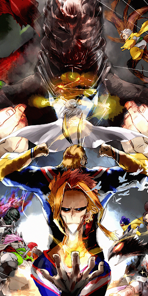 My Hero Academia, All Might, Shigaraki, Deku 4K Wallpaper Background
