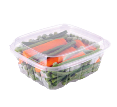 PET Container Size 750g Top 325mm Bottom 182mm Height 60mm