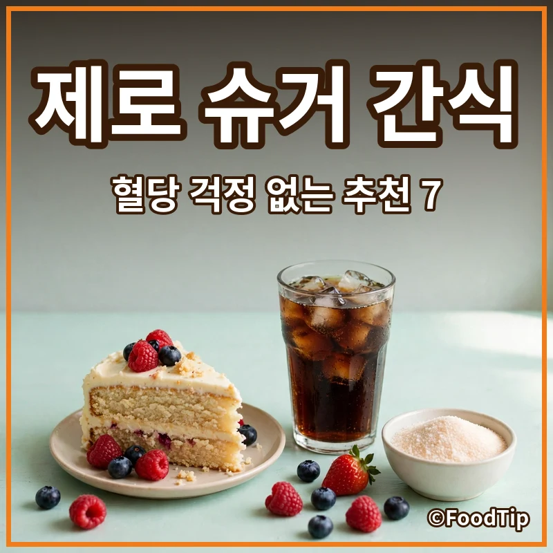 혈당 걱정 없이 달콤하게! 2030을 위한 제로 슈거 간식 & 음료 추천 7가지