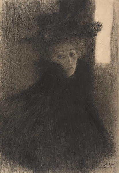 Portrait of a Lady with Cape and Hat 1897 1898