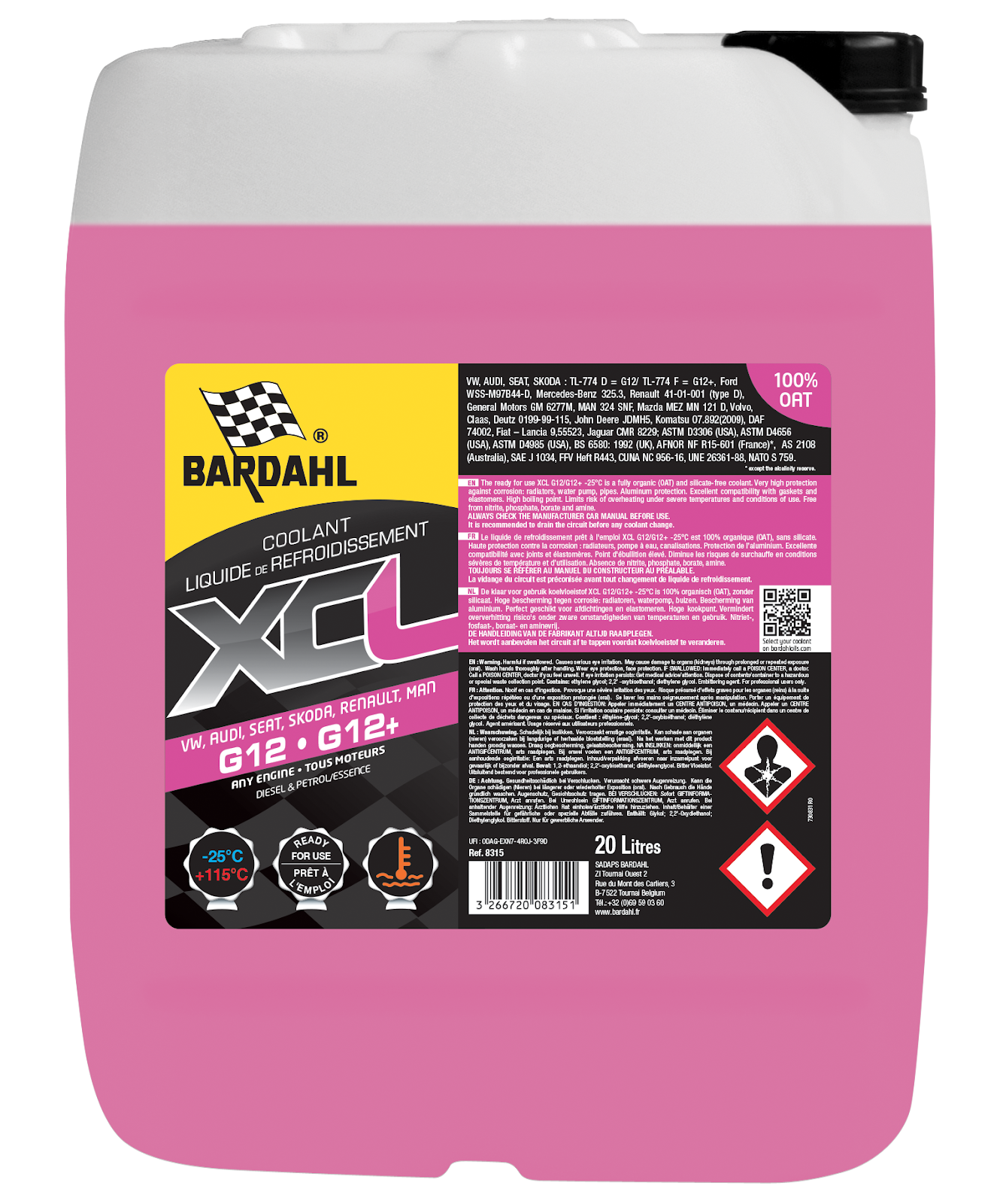 XCL G12/G12+ -25°C - 20L