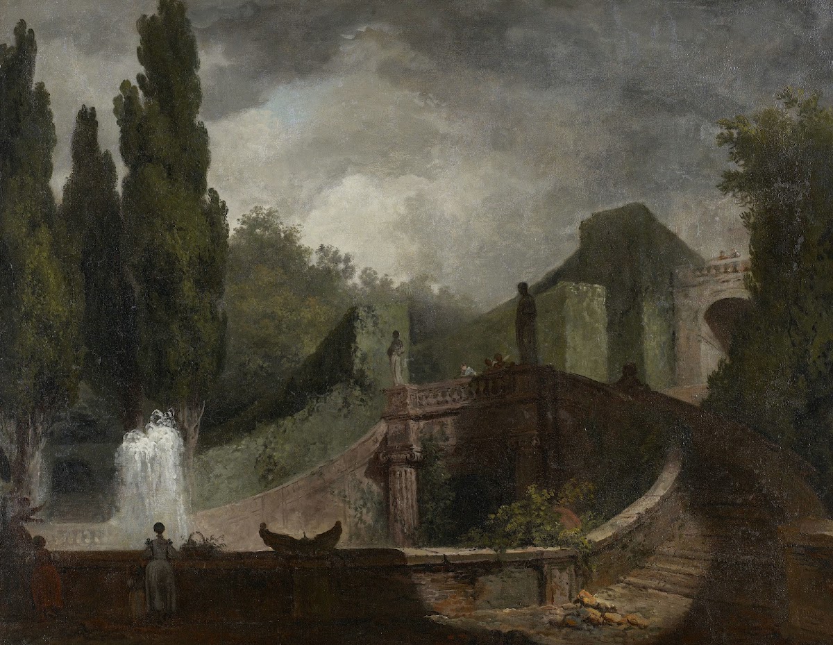 The Grand Staircase of the Villa dEste at Tivoli 1760