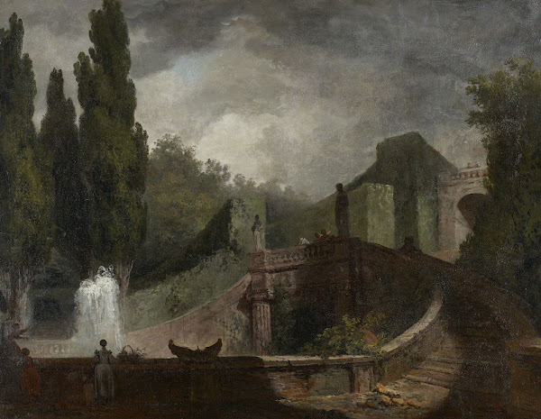 The Grand Staircase of the Villa dEste at Tivoli 1760