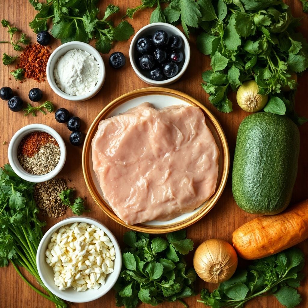 Ingredients for Blueberry Brie Jalapeño Poppers (Easy Homemade Party Appetizer)