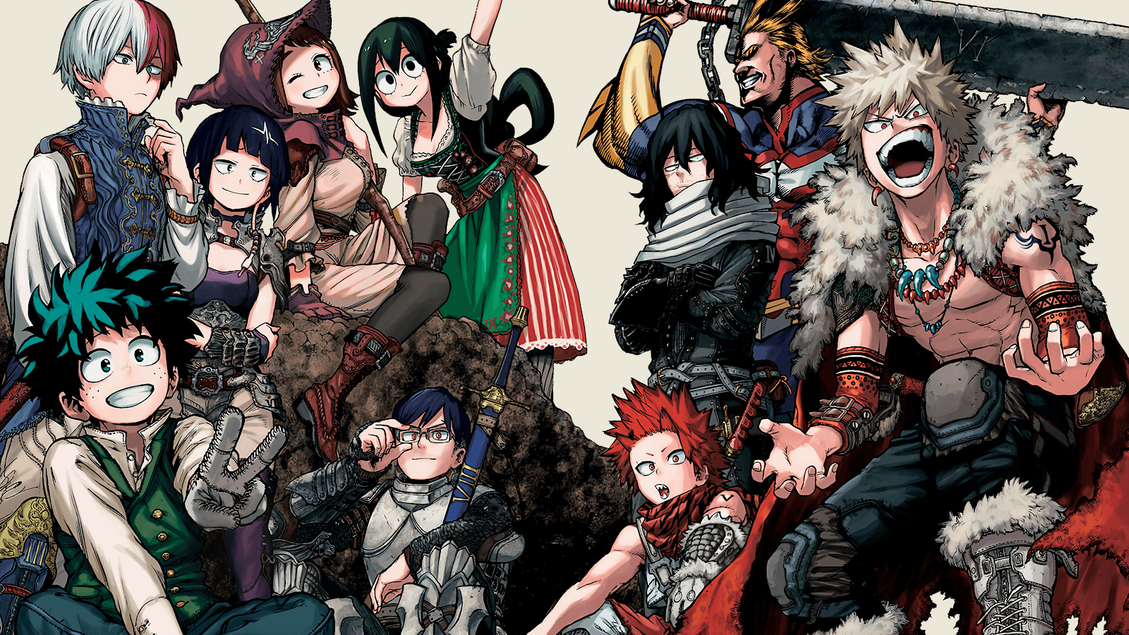 My Hero Academia, Manga, Characters 4K Wallpaper Background