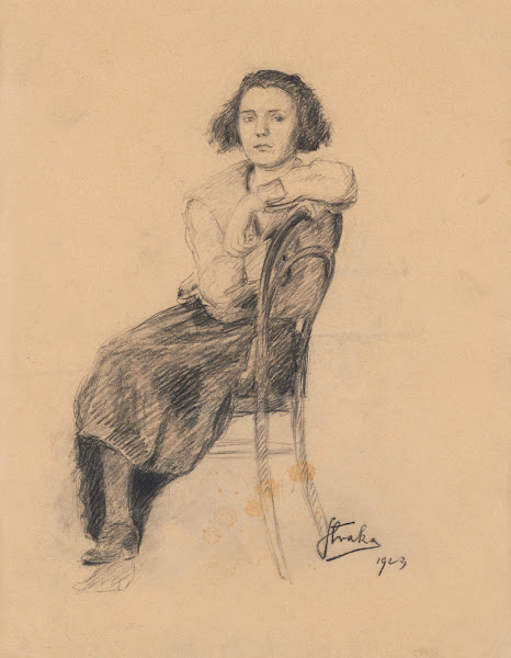 Study of a Seated Woman 1923