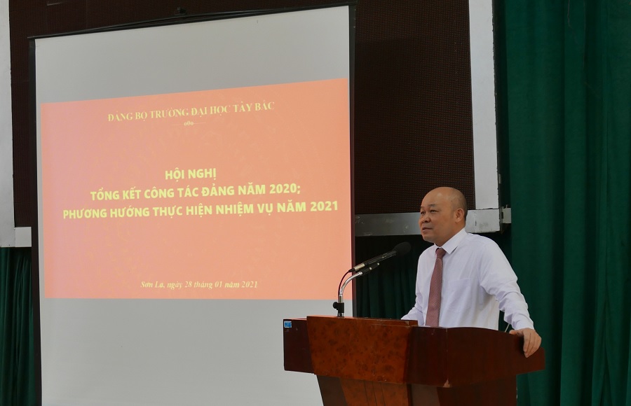 Đảng bộ Trường Đại học Tây Bắc tổ chức Hội nghị tổng kết công tác Đảng năm 2020, triển khai phương hướng, nhiệm vụ năm 2021