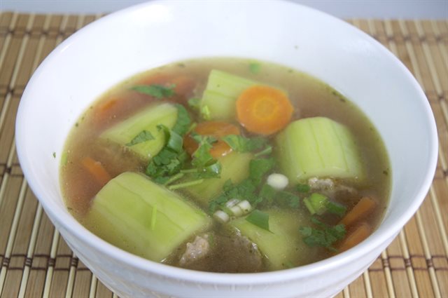 Canh Dưa Leo Nhồi Thịt Băm