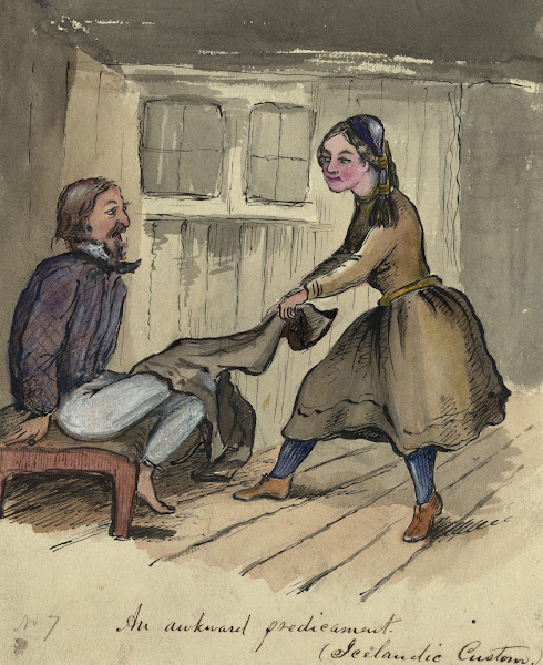 An awkward predicament Icelandic custom 1862