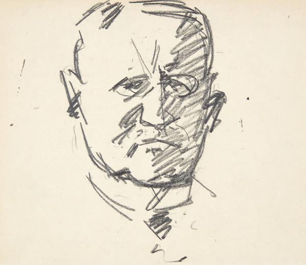 Studie til et portræt af professor drmed Carl Lorentzen 1860 1932