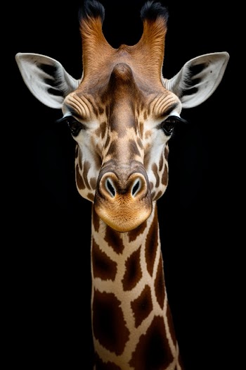 Giraffe Face Picture