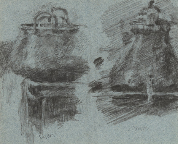 Twee koperen potten from 1880 until 1885