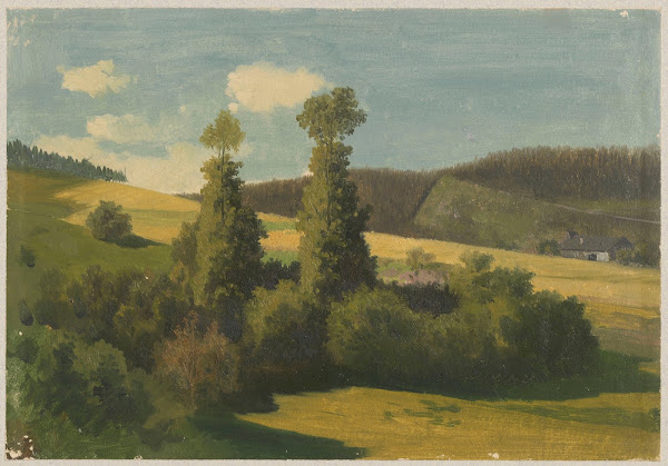 Highland landscape with poplars 1859   1879