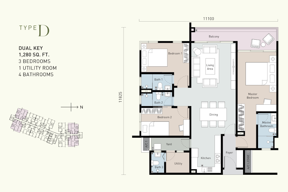 Bayu Timur Residences floor plan