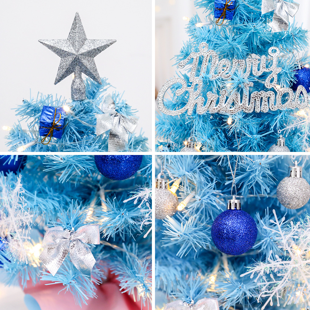 Blauer Mini-Weihnachtsbaum, 45 cm
