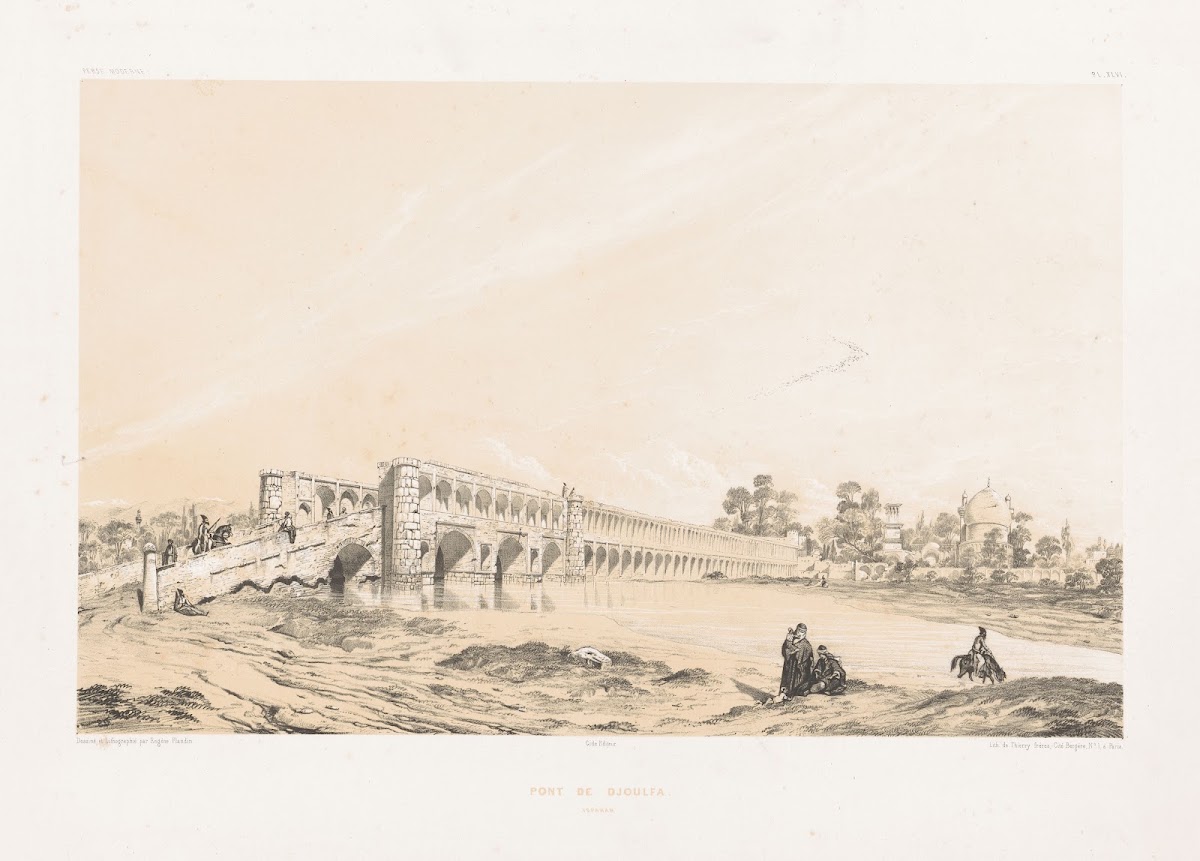 Pont de Djoulfa Ispahan 1843 1854