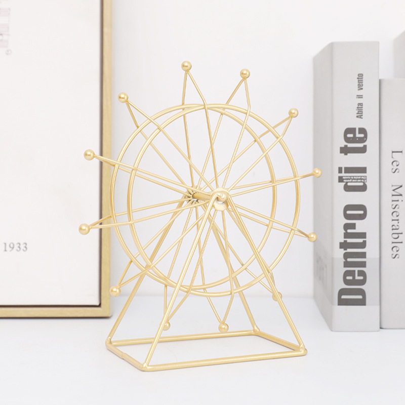 Rotating Ferris wheel model, iron, European style