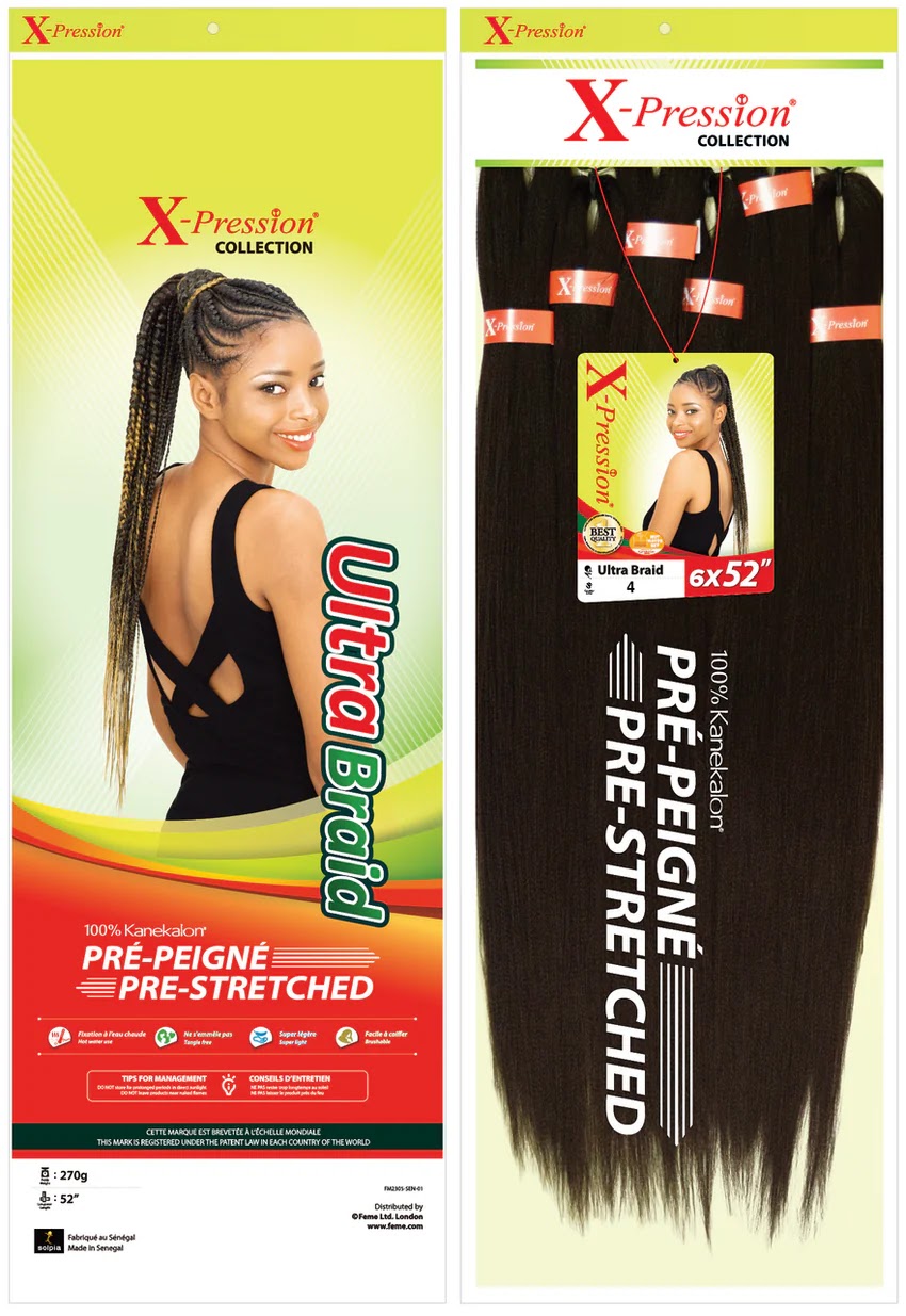 X pression Hair Pre- stretched col 4