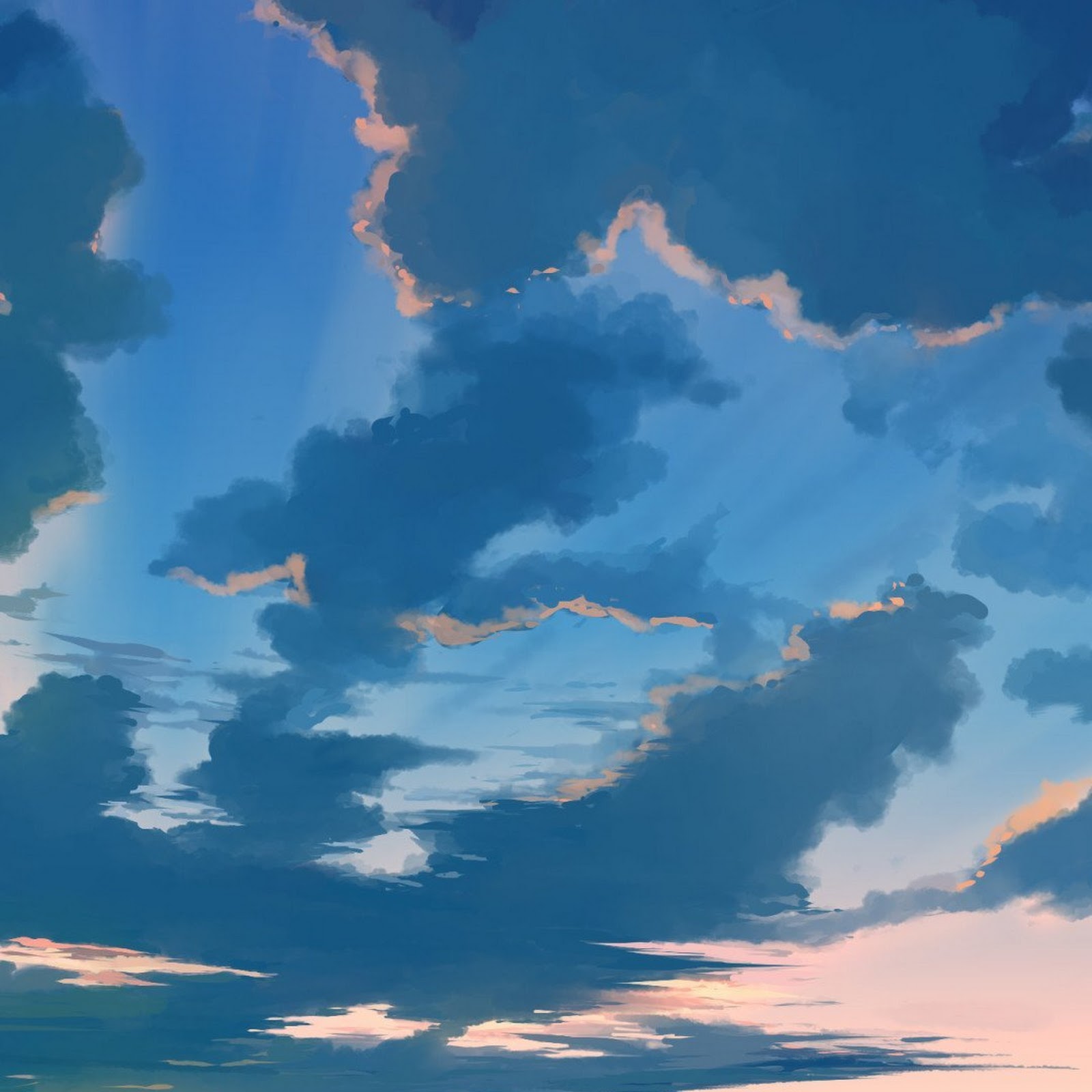 Download Anime, Sky, Portrait Display Full HD iPhone