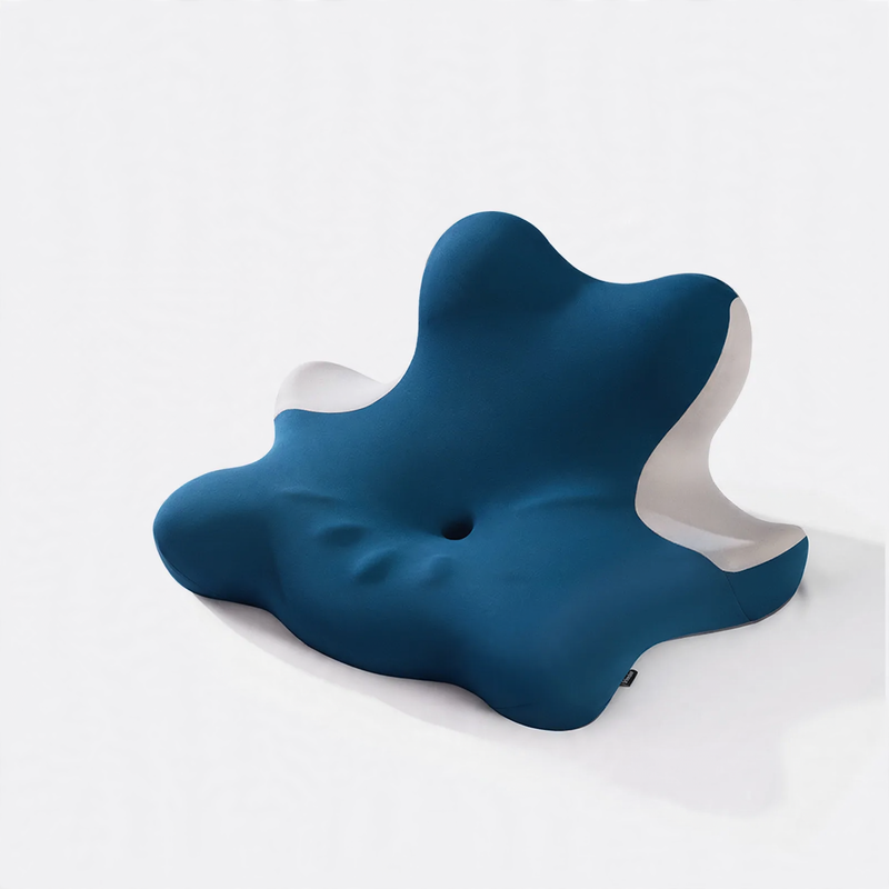 Jellyfish pillow for stomach sleepers and relaxation