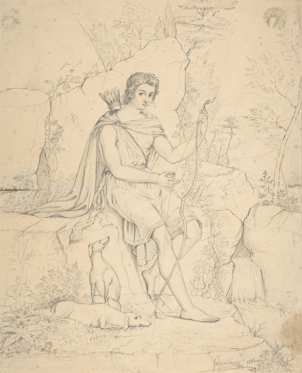 Young Man with Bow and Arrow 1832