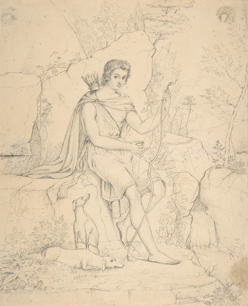 Young Man with Bow and Arrow 1832