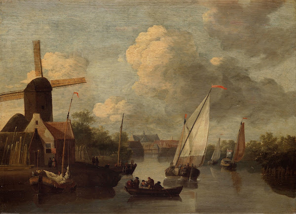 Alkmaar vanaf het Zeglis gezien circa 1680