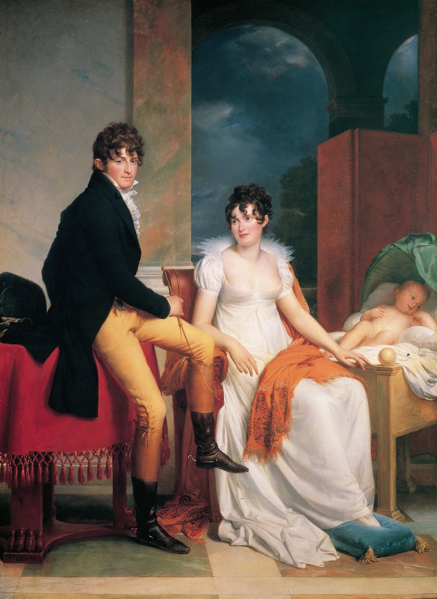 Moritz Christian Reichsgraf von Fries with his wife Maria Theresia Josepha and t