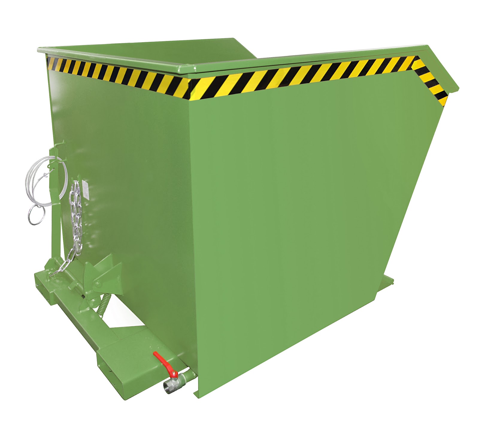 Spaander-kiepcontainer GU-E 1000, gelakt, Resedagroen