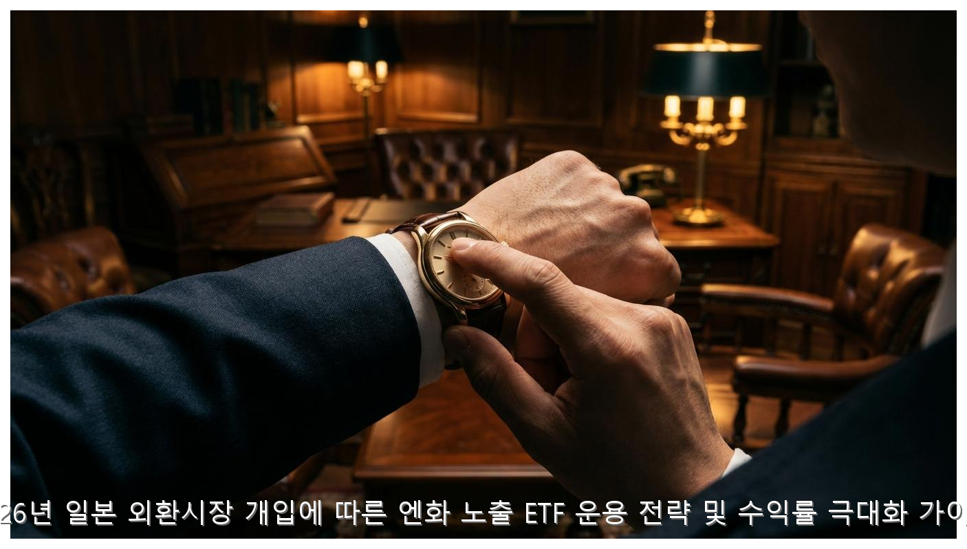 2026년 일본 외환시장 개입에 따른 엔화 노출 ETF 운용 전략 및 수익률 극대화 가이드 핵심 안내 및 분석 인포그래픽 (2)