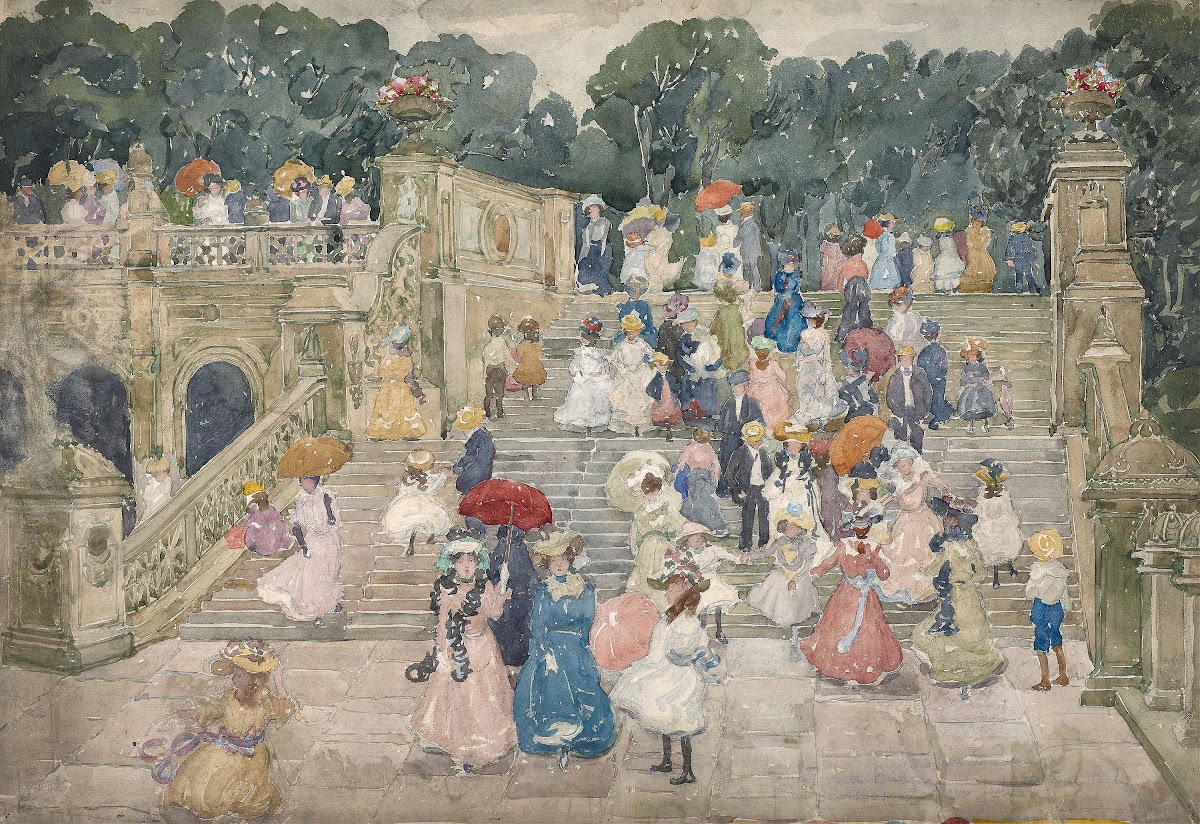 The Terrace Bridge Central Park 1901