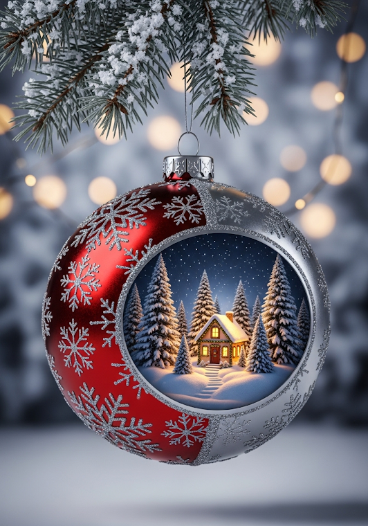 Winter Village Bauble