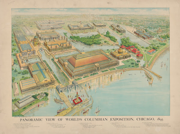 Panoramic view of the Worlds Columbian Exposition Chicago 1893 1893