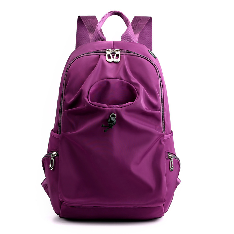 Backpack with drink compartment, nylon, back load distribution