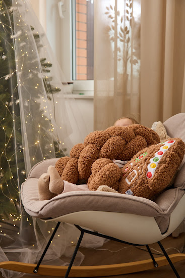 Бампер - косичка Twins 3-х пряда 120 см Teddy коричневый