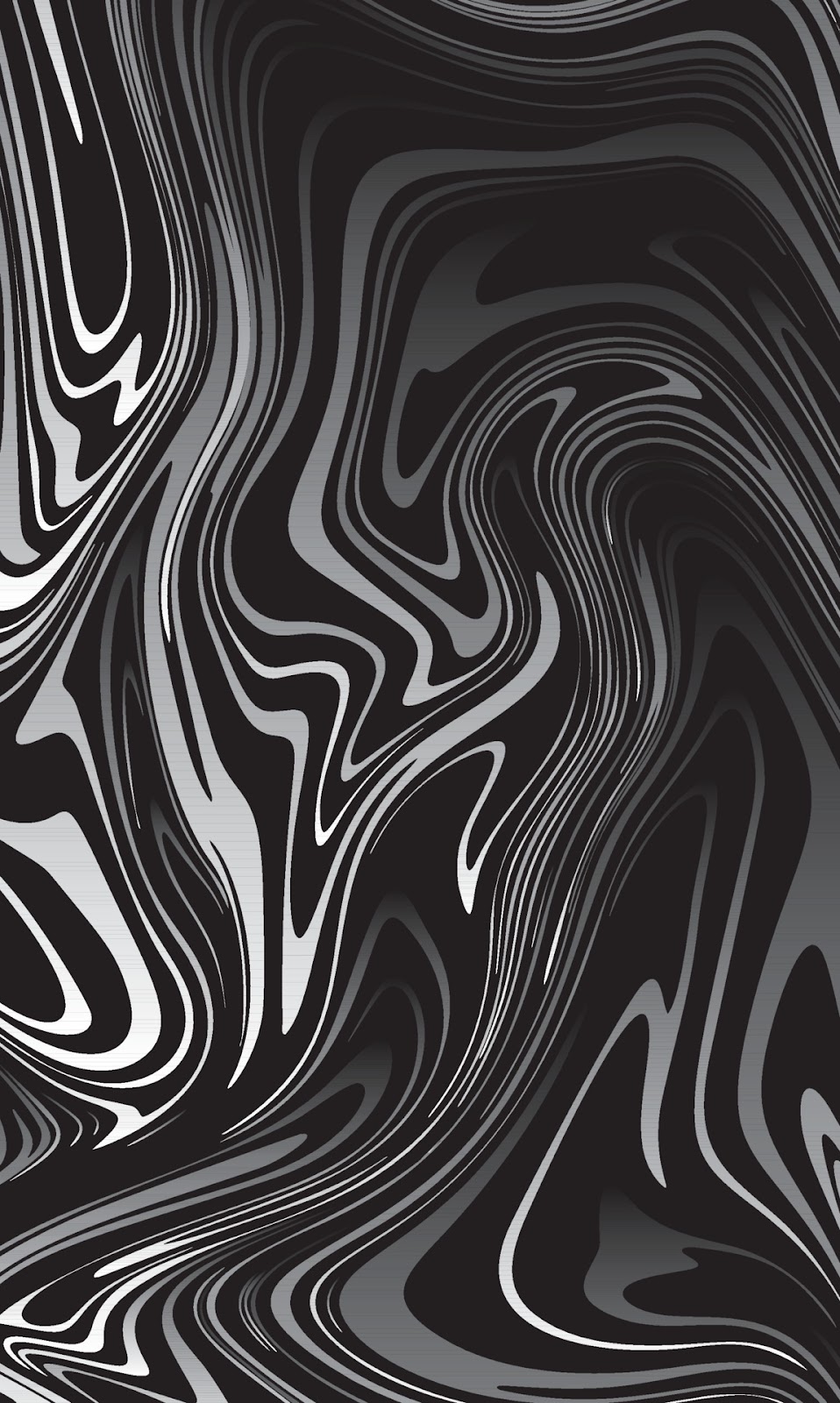 Abstract Fluid Black White Picture