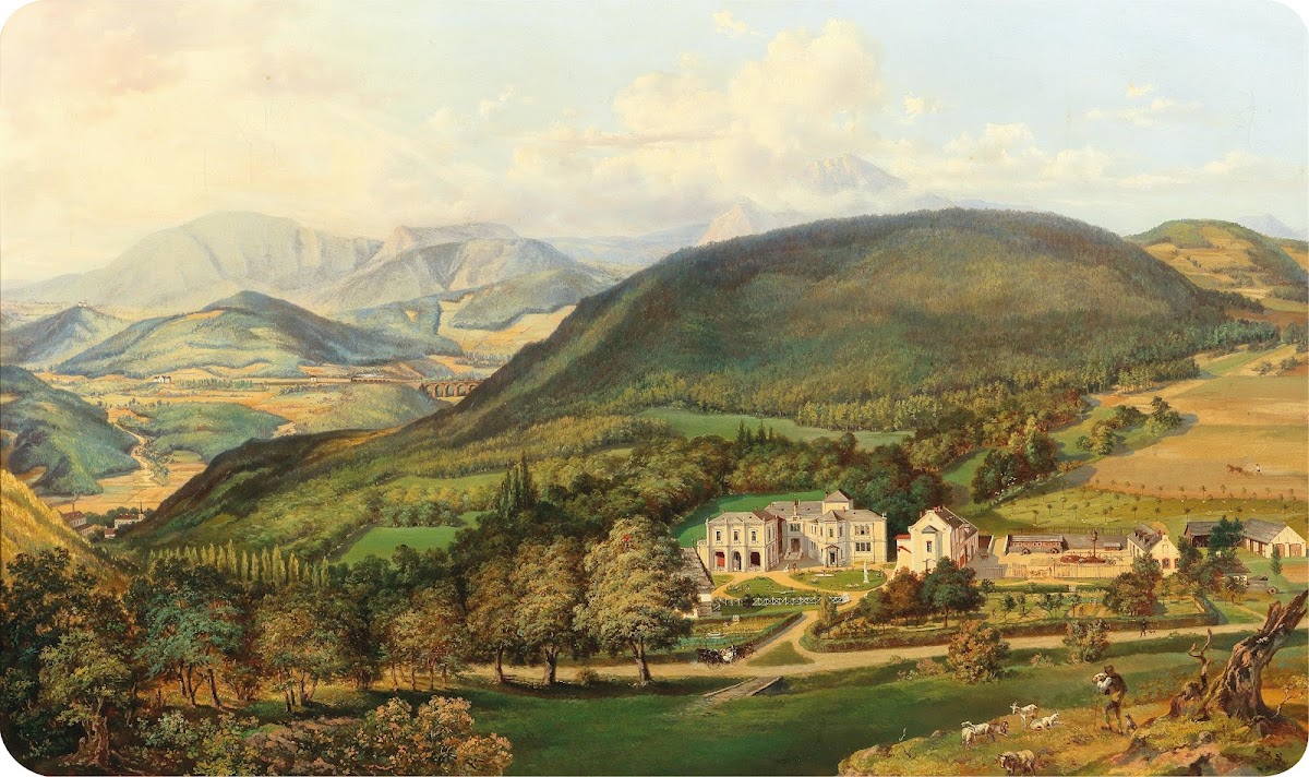 View of the St Christoph Estate St Christophen near Prigglitz Lower Austria
