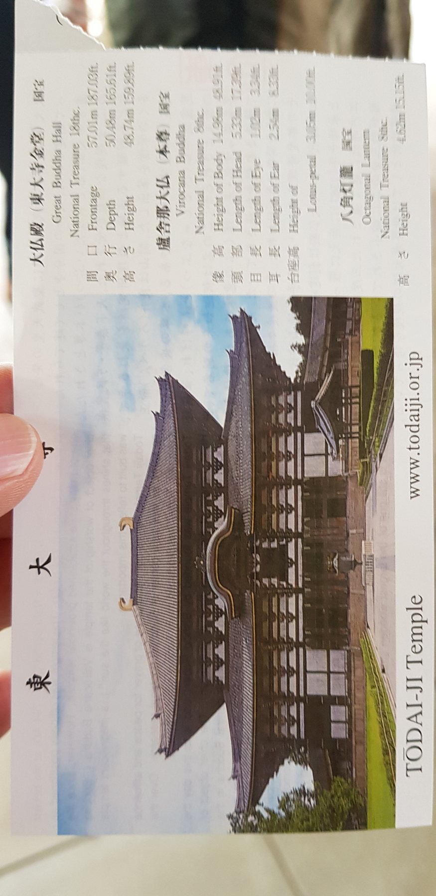도다이지 입장권