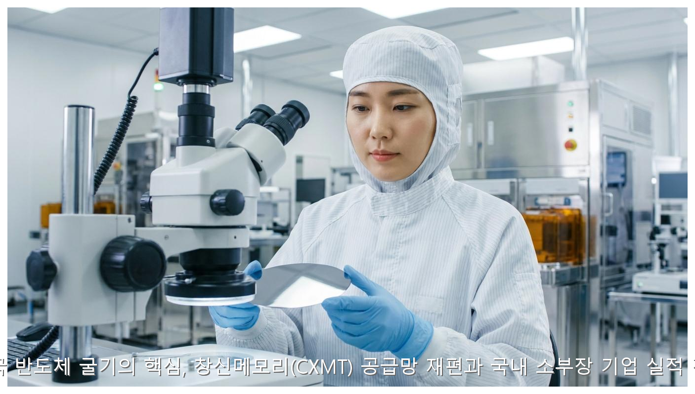 2026년 중국 반도체 굴기의 핵심, 창신메모리(CXMT) 공급망 재편과 국내 소부장 기업 실적 전망 리포트 핵심 안내 및 분석 인포그래픽 (3)