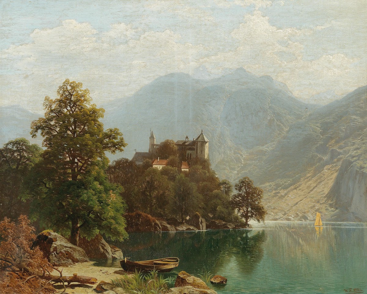 Alpine Lake Scene