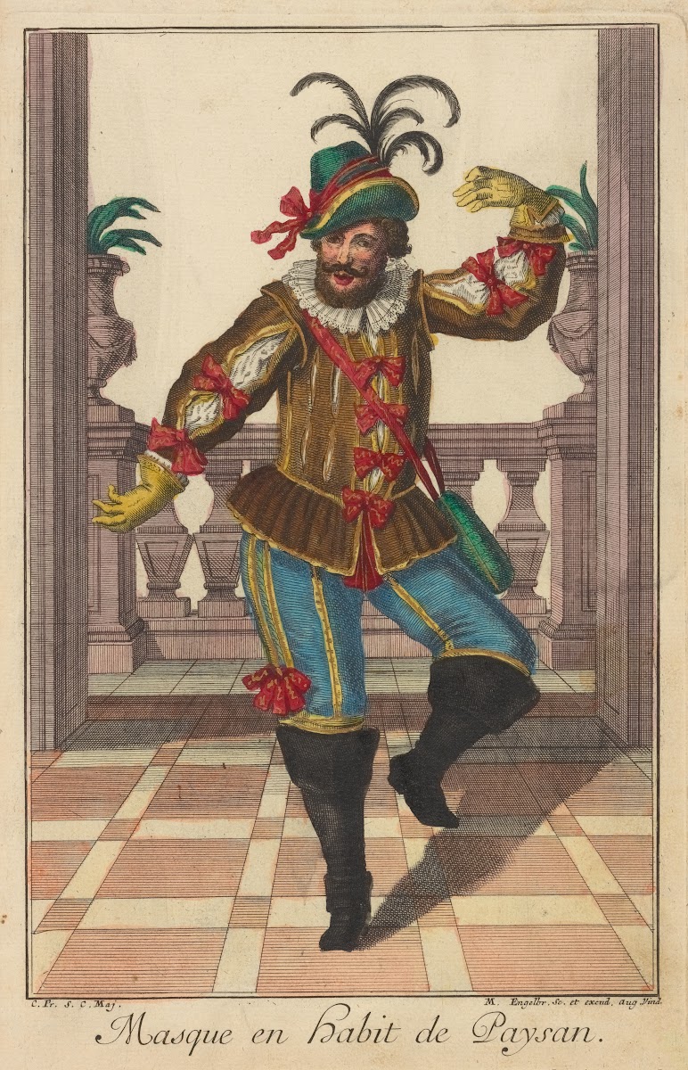 Masque en habit de paysan 1700 1799