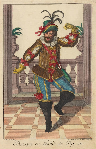 Masque en habit de paysan 1700 1799